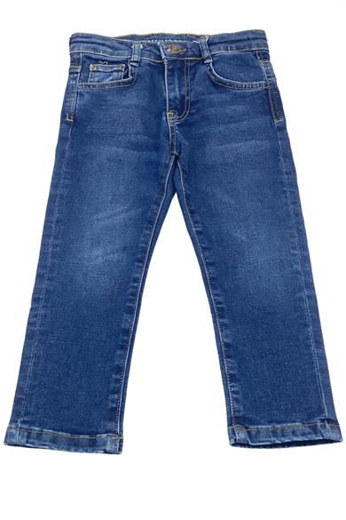 Nk Kids Erkek Çocuk Slim Fit Likralı Kot Pantolon 63706 Kot Mavi