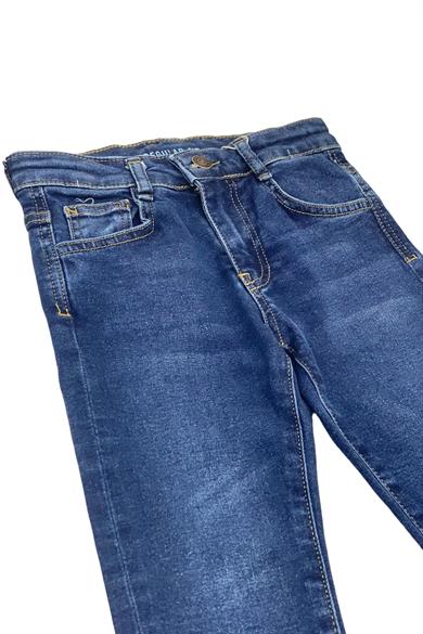 Nk Kids Erkek Çocuk Slim Fit Likralı Kot Pantolon 63706 Kot Mavi