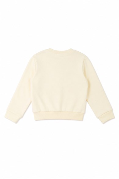 Nk Kids Kız Bebek 1-4 Yaş Ceylan Desenli Sweatshirt Krem
