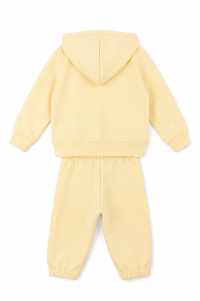 Nk Kids Kız Bebek 1-4 Yaş Çiçek Motifli Eşofman Takımı Sarı