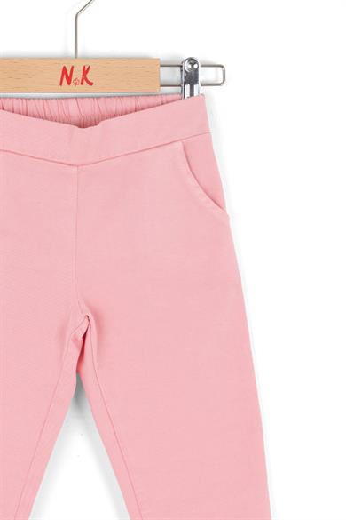 Nk Kids Kız Bebek 1-4 Yaş Fiyonklu Modal Kumaş Pantolon Pembe