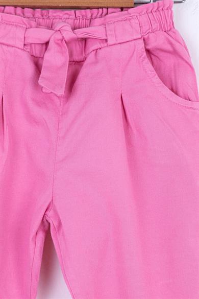 NK Kids Kız Bebek 9-36 Ay Paçası Lastik Detaylı Pantolon 54705 Pembe