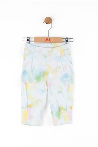 Nk Kids Kız Çocuk 1-4 Yaş Batik Desen Pantolon 58610 Mavi