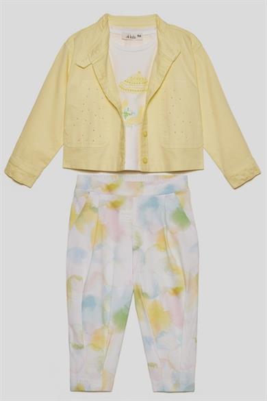 Nk Kids Kız Çocuk 1-4 Yaş Batik Desen Pantolon 58610 Mavi