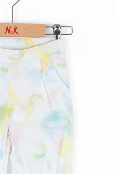 Nk Kids Kız Çocuk 1-4 Yaş Batik Desen Pantolon 58610 Mavi