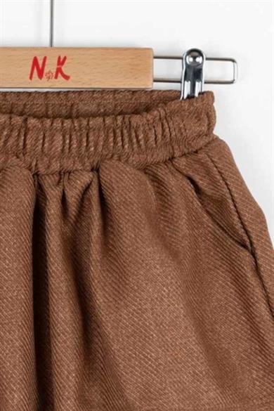 Nk Kids Kız Çocuk 1-4 Yaş Kaşe Kloş Etek Camel