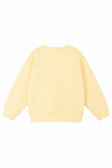 Nk Kids Kız Çocuk 4-8 Yaş Çiçek Motifli Sweatshirt Sarı