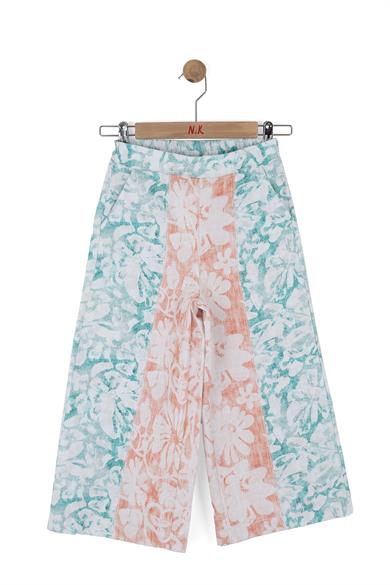 Nk Kids Kız Çocuk 4-8 Yaş Etnik Desen Palazzo Pantolon Mint