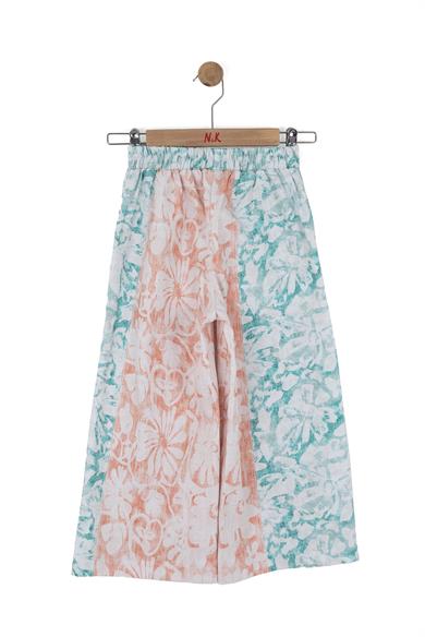 Nk Kids Kız Çocuk 4-8 Yaş Etnik Desen Palazzo Pantolon Mint