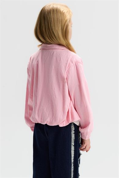 Nk Kids Kız Çocuk 4-8 Yaş Renkli Bomber Pamuklu Ceket Pembe
