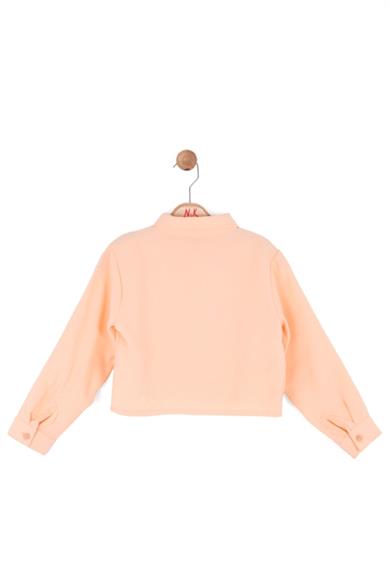 Nk Kids Kız Çocuk 4-8 Yaş Taş Detaylı Pamuklu Gömlek Somon