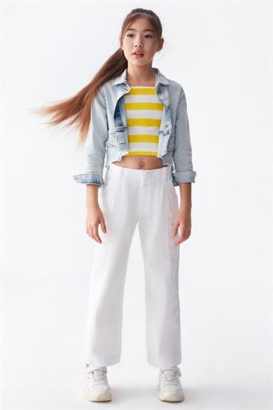 Nk Kids Kız Çocuk 8-14 Yaş Askılı Crop 36411 Sarı