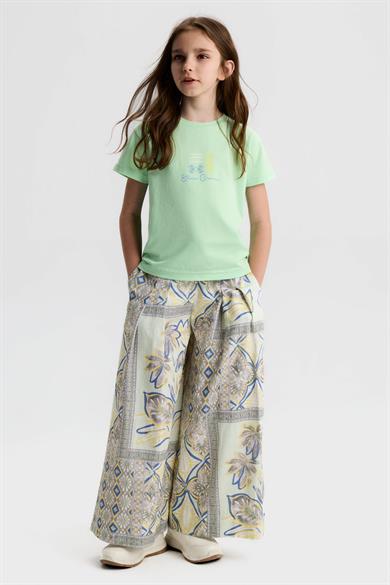 Nk kids Kız Çocuk 8-14 Yaş Baskılı Kısa Kol T- Shirt Mint