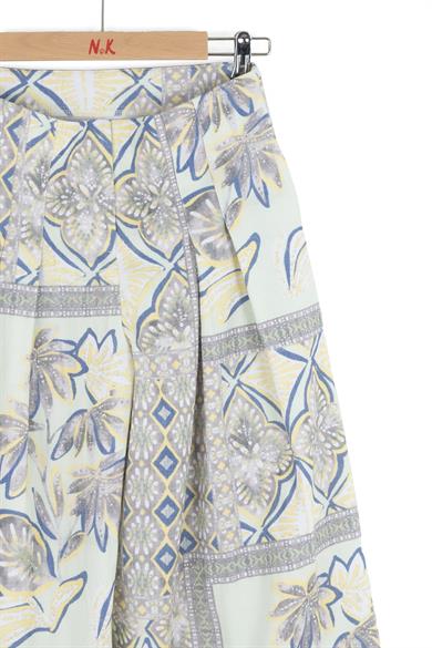 Nk Kids Kız Çocuk 8-14 Yaş Çini Desenli Palazzo Pantolon Mint