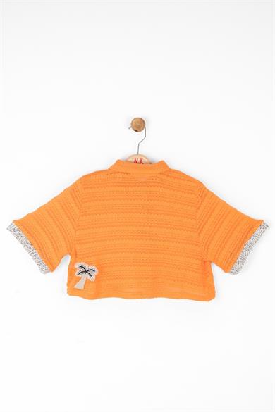 Nk Kids Kız Çocuk 8-14 Yaş Crop Gömlek 36395 Turuncu