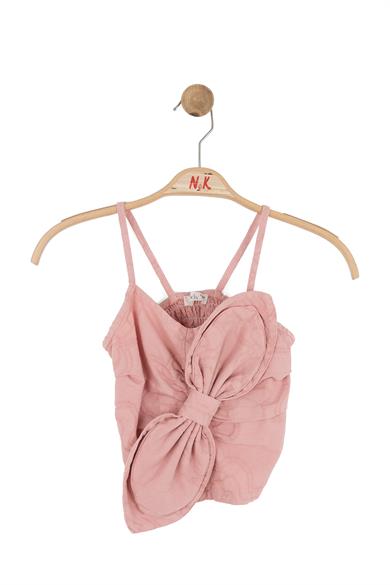 Nk Kids Kız Çocuk 8-14 Yaş Fiyonk Detaylı İp Askılı Crop Gülkurusu