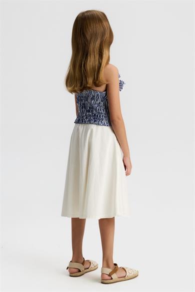 Nk Kids Kız Çocuk 8-14 Yaş Marin Desen İp Askılı Crop Lacivert