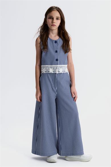 Nk Kids Kız Çocuk 8-14 Yaş Marin Palazzo Pantolon Lacivert