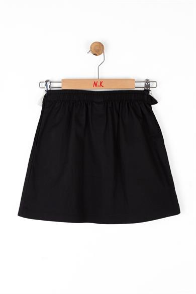 Nk Kids Kız Çocuk 8-14 Yaş Pileli Etek 56354 Siyah