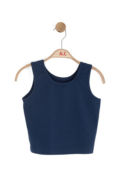 Nk Kids Kız Çocuk 8-14 Yaş Taşlı Crop Lacivert