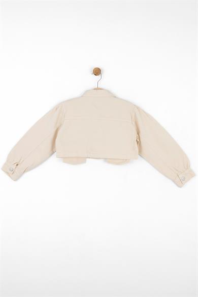 Nk Kids Kız Çocuk Crop Mevsimlik Ceket 36704 Krem
