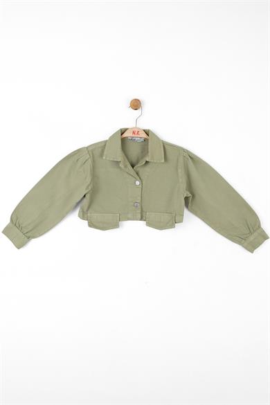Nk Kids Kız Çocuk Crop Mevsimlik Ceket 36704 Haki