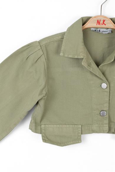 Nk Kids Kız Çocuk Crop Mevsimlik Ceket 36704 Haki