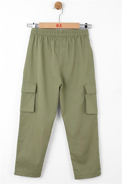 Nk Kids Kız Çocuk Kargo Cep Kemerli Paraşüt Pantolon 56329 Haki