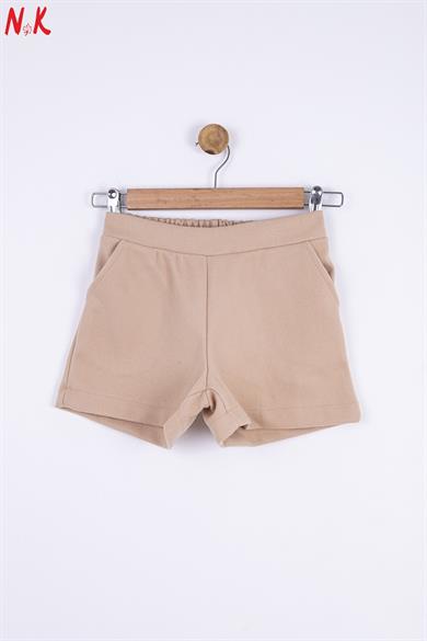 NK Kids Kız Çocuk Kaşe Şort 55506 Camel