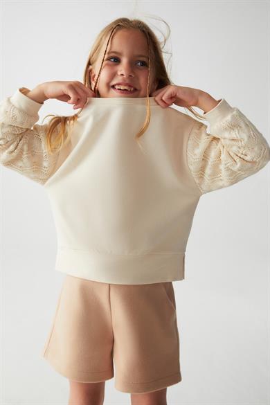 NK Kids Kız Çocuk Kaşe Şort 55506 Camel