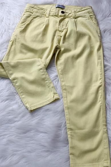 NK Kids Kız Çocuk Yazlık Yumuşak Relax Pantolon 56603 Sarı