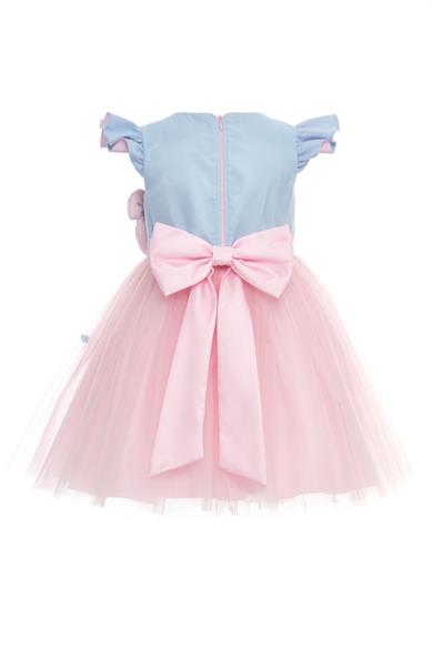 Pamina Kız Çocuk 3-7 Yaş Donat ve Candy Detaylı Özel Tasarım Elbise Pembe