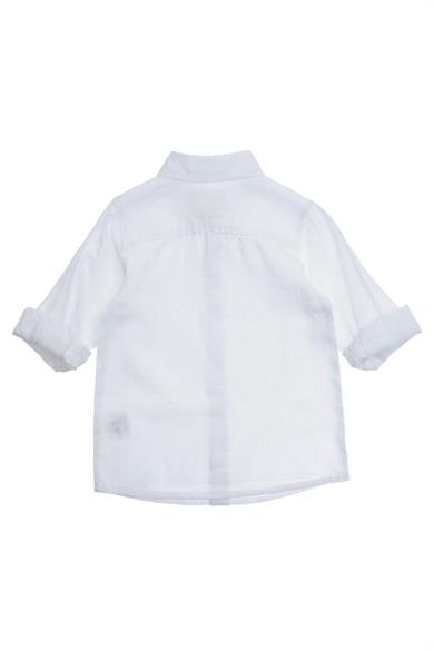 Panço Erkek Çocuk Basic Keten Gömlek 9931251 Ekru