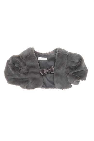 Panço Kız Çocuk Yumoş Bolero 1725451 Gri