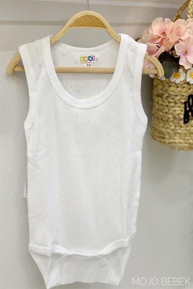 Sebi Bebek Askılı Jakarlı Zıbın 1752 Beyaz