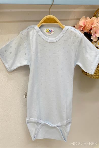 Sebi Bebek Jakarlı Kısa Kollu Zıbın 1745 Mavi