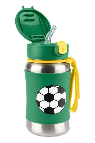 Skip Hop Erkek Çocuk Spark Style Paslanmaz Çelik Suluk Futbol Yeşil