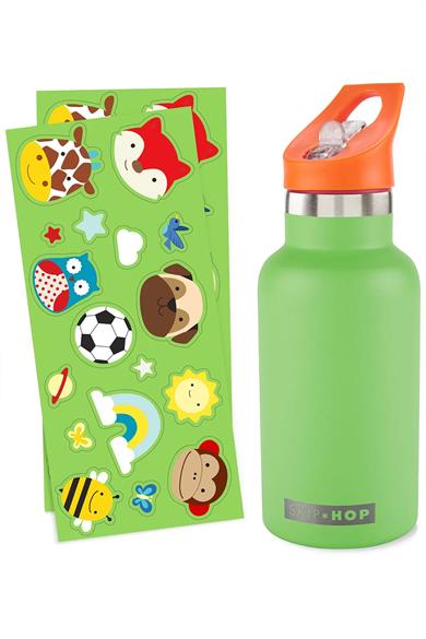 Skip Hop Erkek Çocuk Spark Style Paslanmaz Çelik Stickerlı Suluk Yeşil
