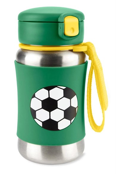 Skip Hop Erkek Çocuk Spark Style Paslanmaz Çelik Suluk Futbol Yeşil