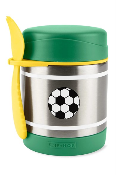 Skip Hop Erkek Çocuk Spark Style Paslanmaz Çelik Termos Futbol Yeşil