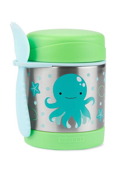 Skip Hop Erkek Çocuk Zoo Paslanmaz Çelik Termos Ahtapot Yeşil