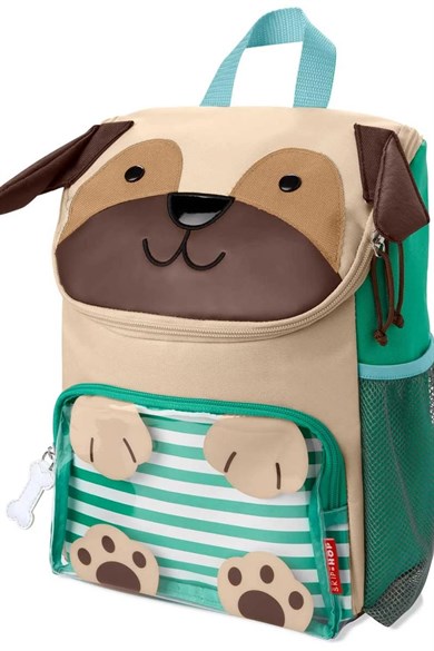 Skip Hop Erkek Çocuk Zoo Sırt Çantası Pug Kahverengi