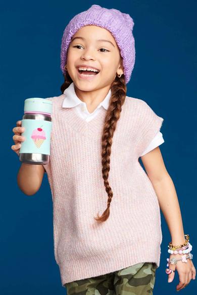 Skip Hop Kız Çocuk Paslanmaz Çelik Pipetli Suluk Dondurma Mint