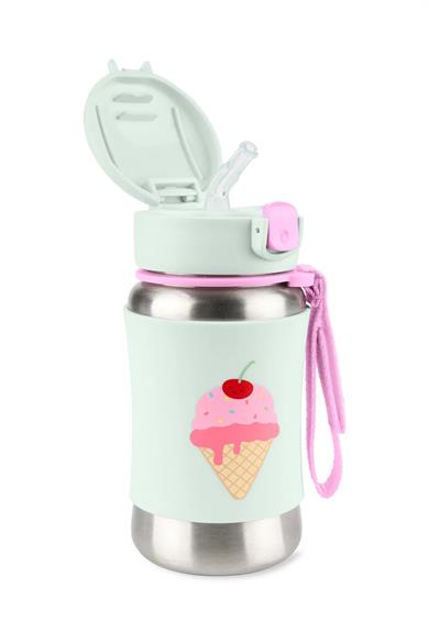 Skip Hop Kız Çocuk Paslanmaz Çelik Pipetli Suluk Dondurma Mint
