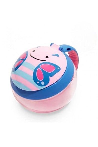 Skip Hop Kız Çocuk Zoo Kapaklı Çerez Taşıma Kabı Kelebek Pembe