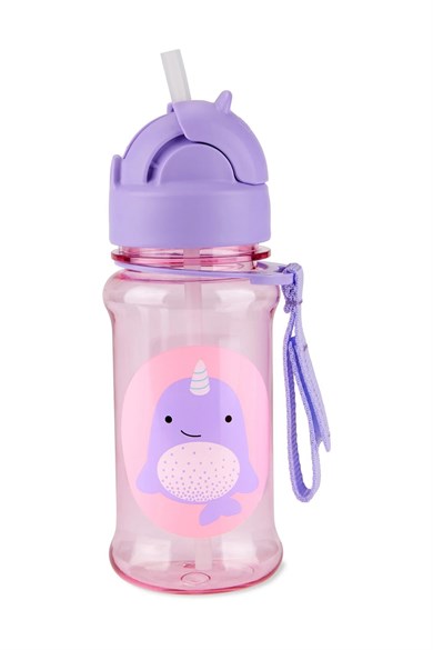 Skip Hop Kız Çocuk Zoo Pipetli Tritan Suluk Narwhal Mor