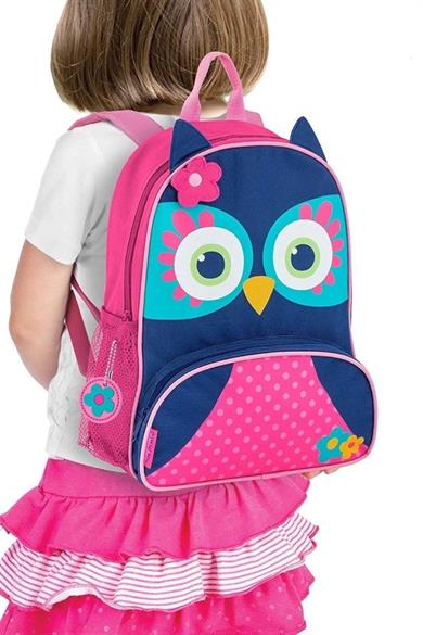 Stephen Joseph Kız Çocuk Baykuş Sırt Çantası 102076 Mavi