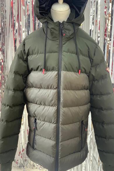 Stil-İst Garson Erkek Çocuk Kapüşonlu Mont 4815 Haki
