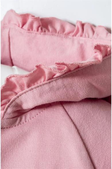 U.S. Polo Kız Bebek 6-36 Ay İki İplik Üçlü Eşofman Takımı Pembe