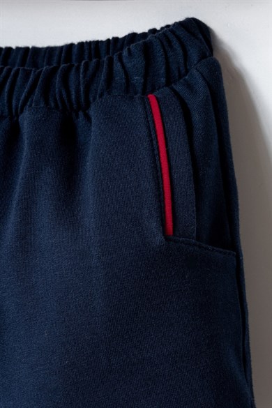 U.S. Polo Erkek Bebek 6 Ay-3 Yaş Logo Baskılı Şortlu Takım Kırmızı